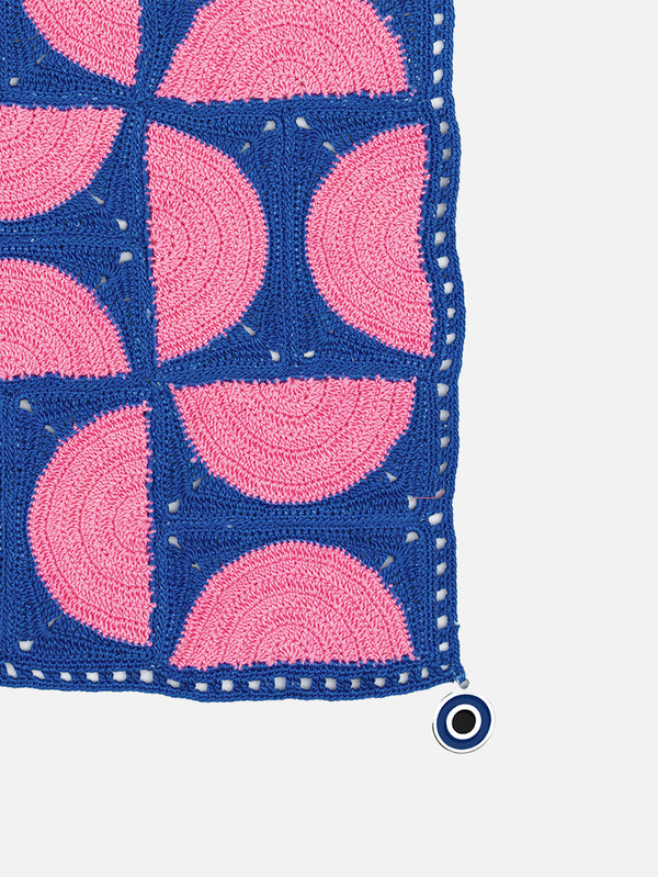 OHM HANDMADE, Circus Dantel Örtü - Saks Pembe, DANTEL ÖRTÜ, shopi go'da!