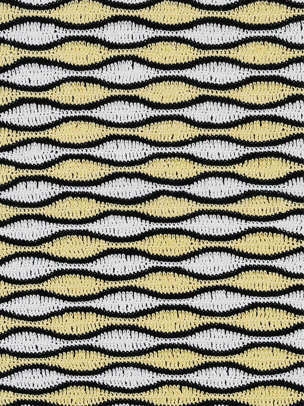 OHM HANDMADE, Waves Dantel Örtü - Sarı Krem Siyah, DANTEL ÖRTÜ, shopi go'da!