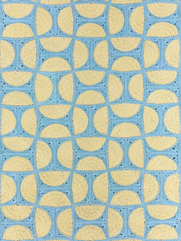 OHM HANDMADE, Circus Dantel Runner - Mavi Sarı, RUNNER, shopi go'da!