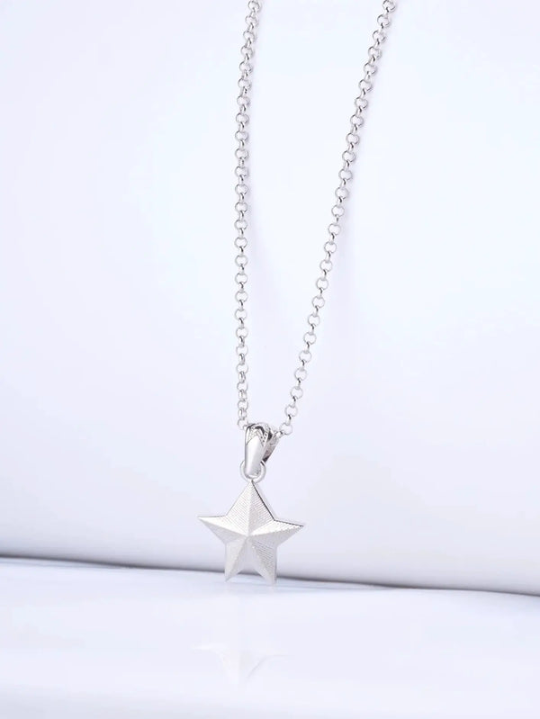 ATOLYEWOLF Single Star Necklace in Silver - KOLYE