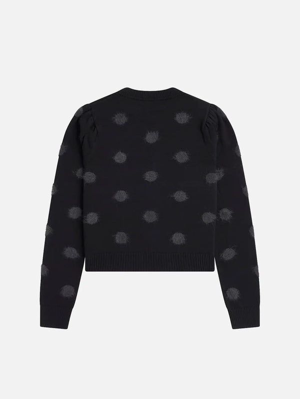FRED PERRY Polka Dot Jumper – siyah, arka görünüm