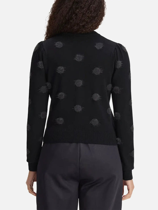 FRED PERRY Polka Dot Jumper – siyah, arka görünüm