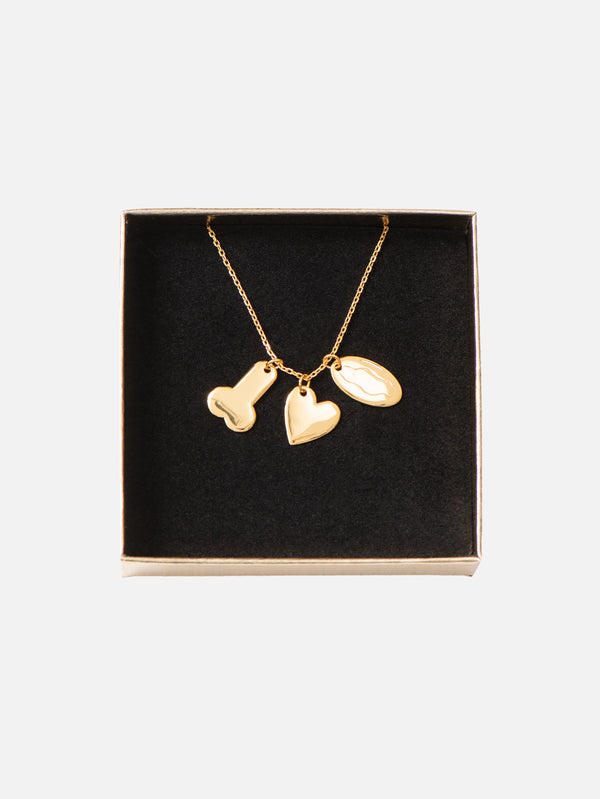 CARNE BOLLENTE, Gold & Naughty - Gold, KOLYE, shopi go'da!