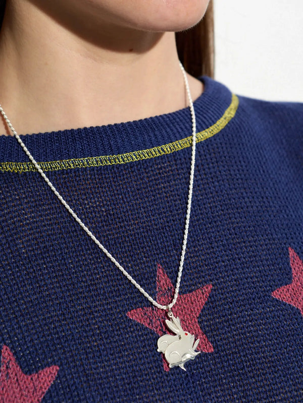 CARNE BOLLENTE Blingy Bunny - Silver - Kategorize edilmemiş KOLYE