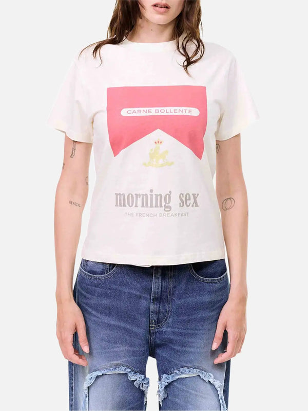 CARNE BOLLENTE Breakfast in Bed - Off White - Kategorize edilmemiş T-SHIRT