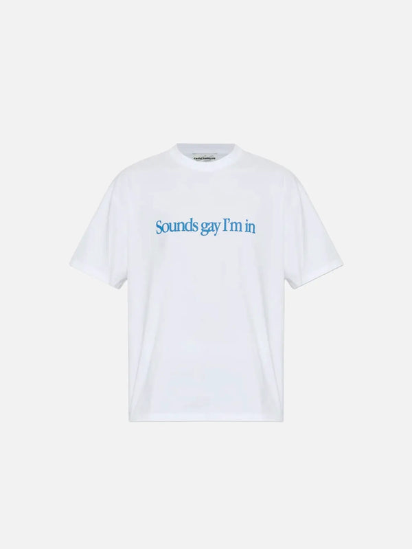 CARNE BOLLENTE Simply Sounds Gay - White - Kategorize edilmemiş T-SHIRT