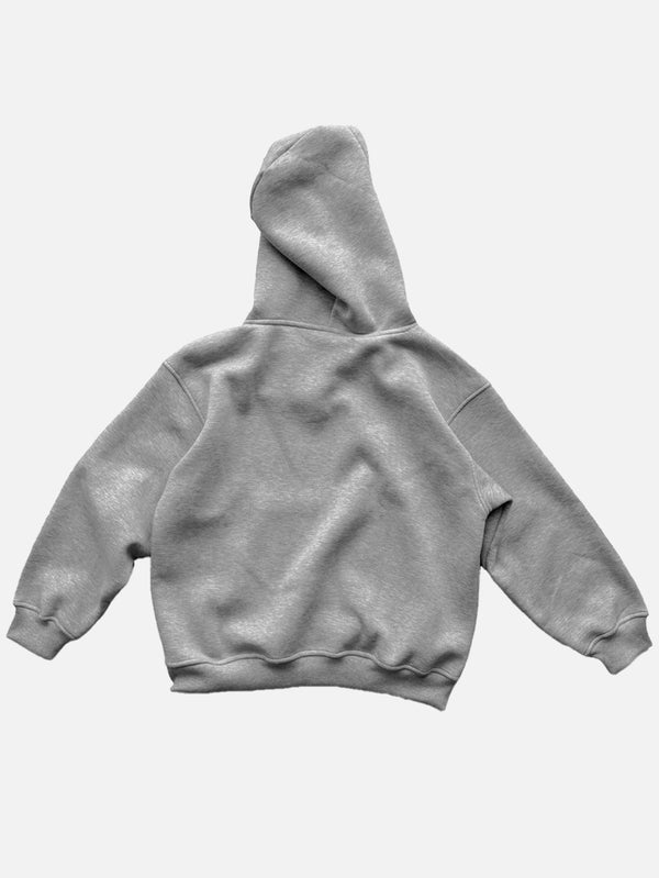 QUITEOFTEN, Shrunken Hoodie - Gray, SWEATSHIRT, shopi go'da!