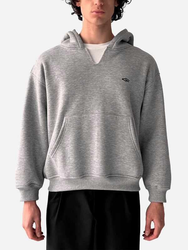 QUITEOFTEN, Shrunken Hoodie - Gray, SWEATSHIRT, shopi go'da!