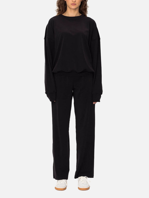 SOON TO BE ANNOUNCED, Silky and Smooth Sweatshirt - Black, SWEATSHIRT, shopi go'da!