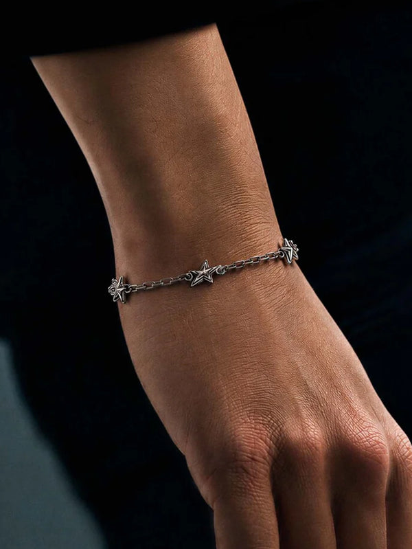 Star Chain Bracelet - Silver