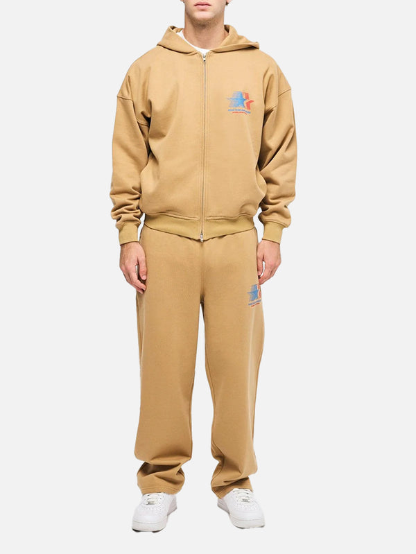 SOON TO BE ANNOUNCED, Starlit Zip Hoodie - Beige, SWEATSHIRT, shopi go'da!