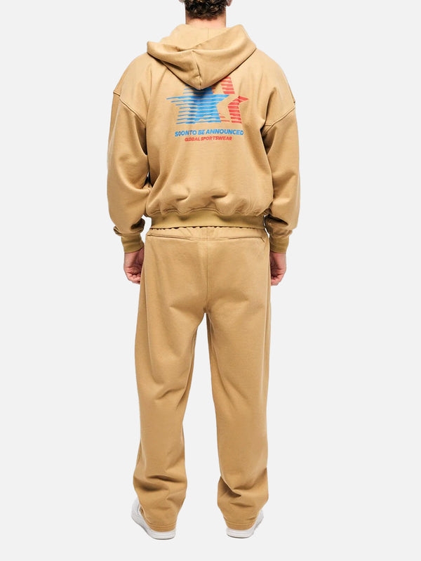 SOON TO BE ANNOUNCED, Starlit Zip Hoodie - Beige, SWEATSHIRT, shopi go'da!