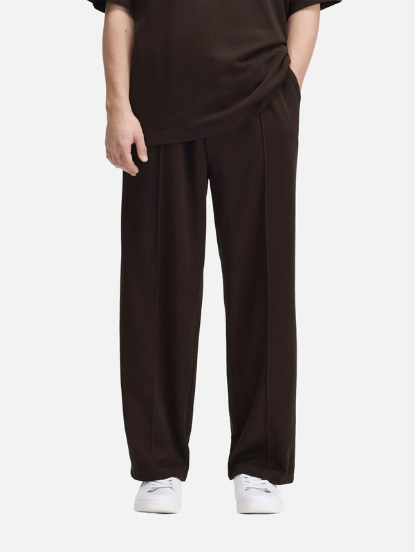 FRED PERRY Tennis Net Tape Track Pant – Rich Brown, önden görünüm