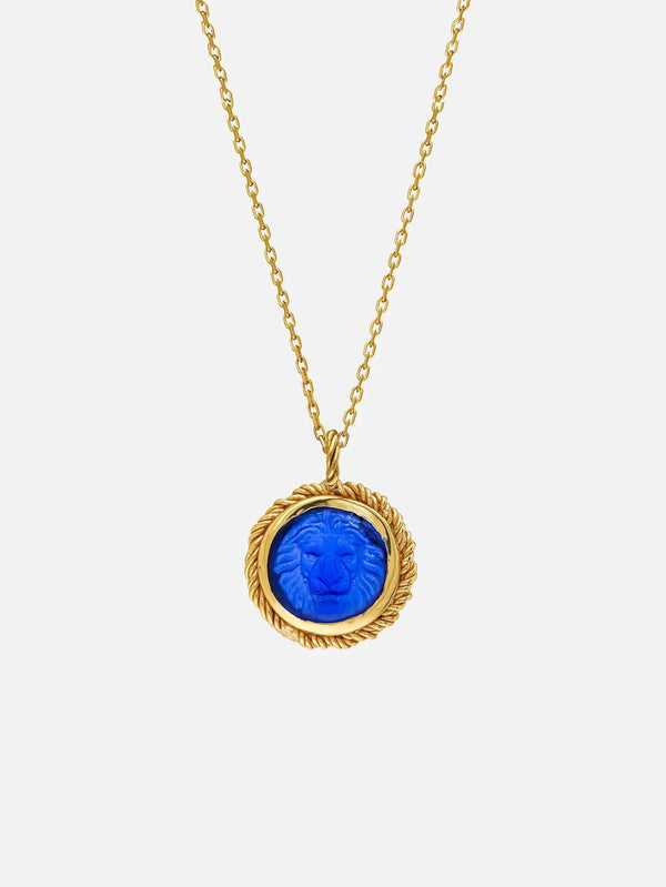 RAFAEL INDIANA The Lion Mane Necklace – mavi, ön görünüm