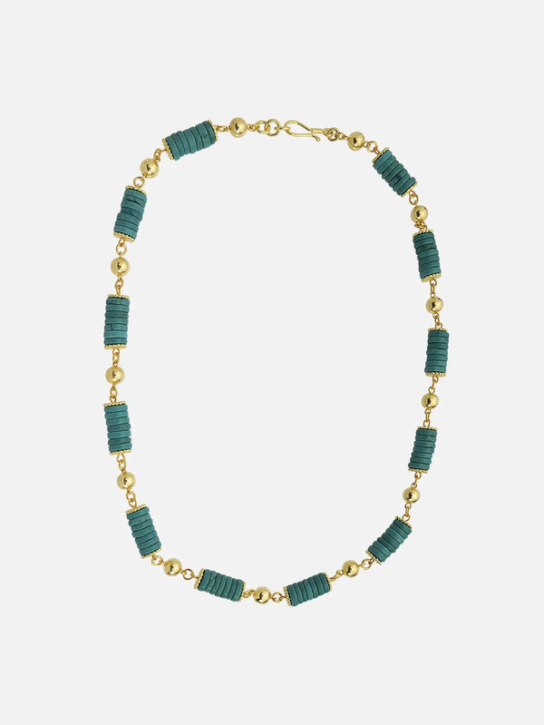 JIN Turquoise Necklace – turkuaz, ön görünüm