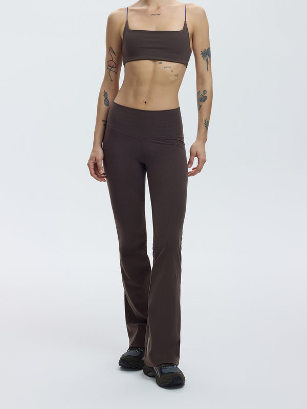 YORSTRULY, Twist Flare Pants - Espresso Martini, EŞOFMAN ALTI, shopi go'da!