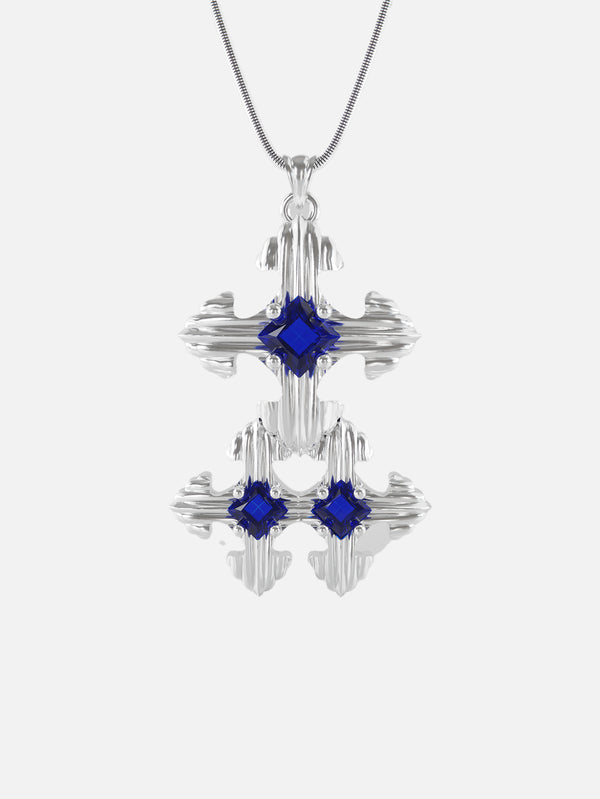 EPIPHANY LONDON, Trinity Necklace - Silver, KOLYE, shopi go'da!