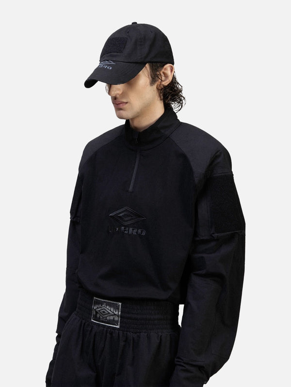 UMBRO, Tactical Half Zip - Black, SWEATSHIRT, shopi go'da!