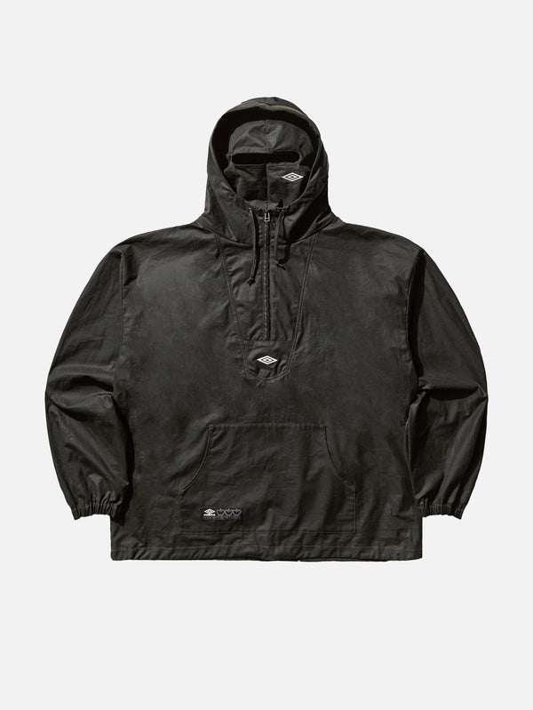 Masked Waxed Anorak - Dark Olive