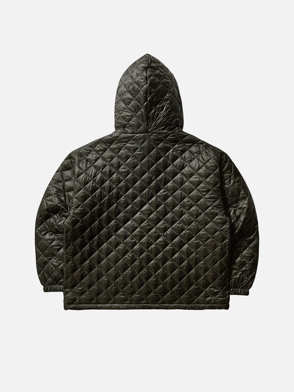 Masked Diamond Anorak - Dark Olive