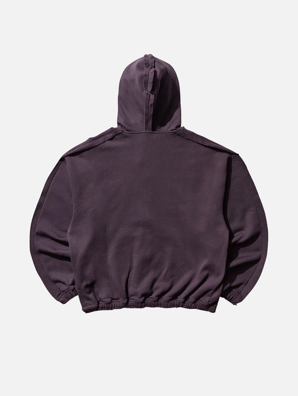 Spycam Masked Zip Hoodie - Dark Purple