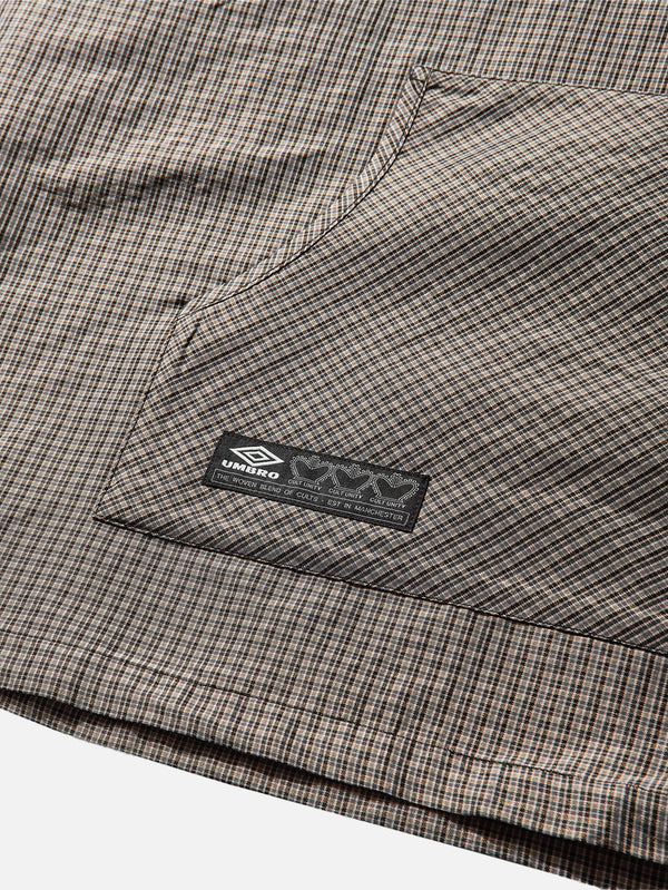 Masked Check Anorak - Beige Black