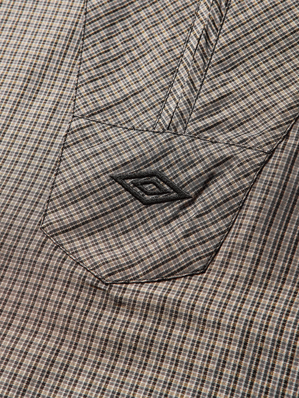 Masked Check Anorak - Beige Black