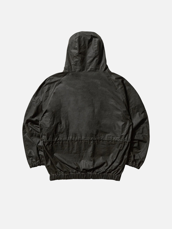 Smock Waxed Anorak - Dark Olive