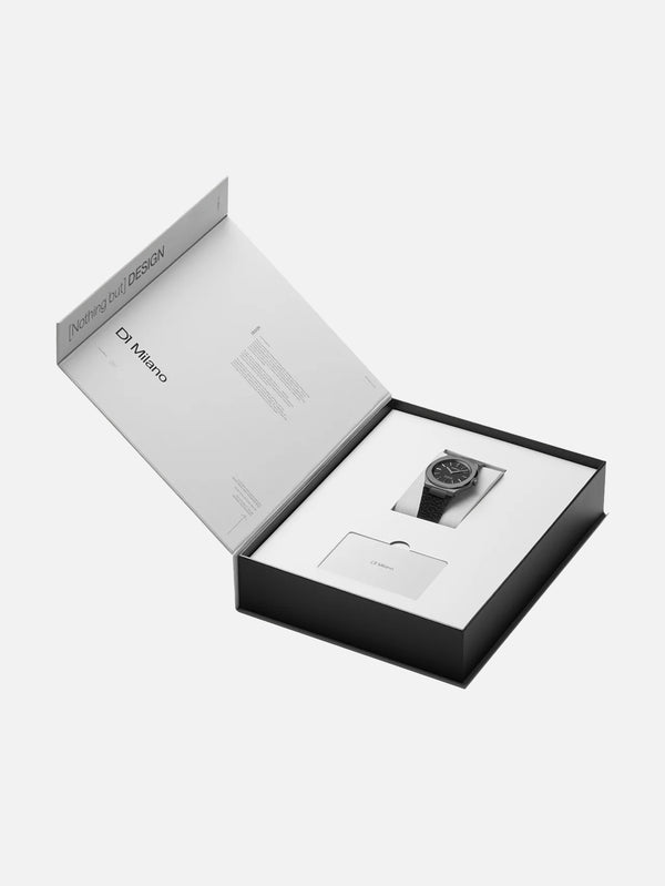 D1 MILANO, Ultra Thin Watch Black Kevlar, KOL SAATİ, shopi go'da!