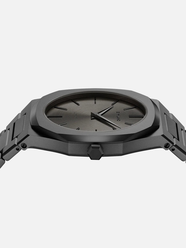 D1 MILANO, Antracite Ultra Thin Bracelet 40 mm, KOL SAATİ, shopi go'da!