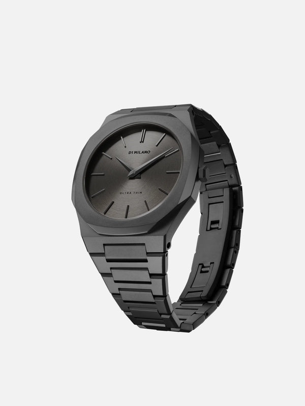 D1 MILANO, Antracite Ultra Thin Bracelet 40 mm, KOL SAATİ, shopi go'da!