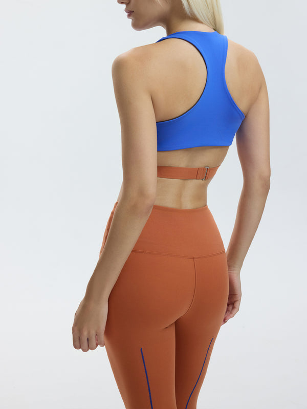 YORSTRULY, Vest Bra Top - Espresso Martini (Inside Electric Blue), BRALETTE, shopi go'da!