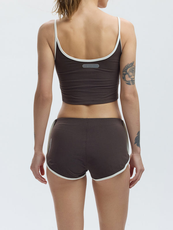YORSTRULY, Vintage Sports Shorts - Espresso Martini, ŞORT, shopi go'da!