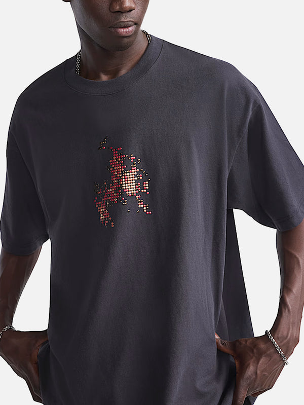 VANS, Skate Flame SS Tee - Black, T-SHIRT, shopi go'da!