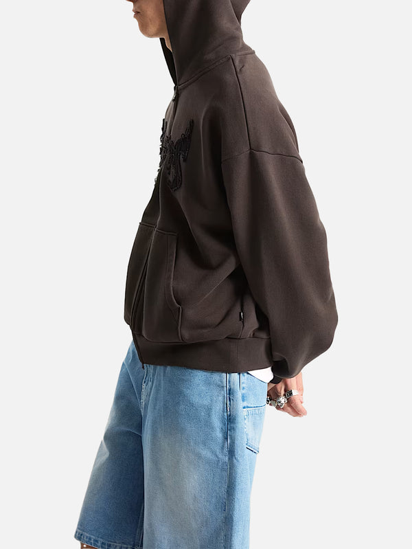 VANS, Raw Instinct FZ Hoodie - Faded Black, HIRKA, shopi go'da!