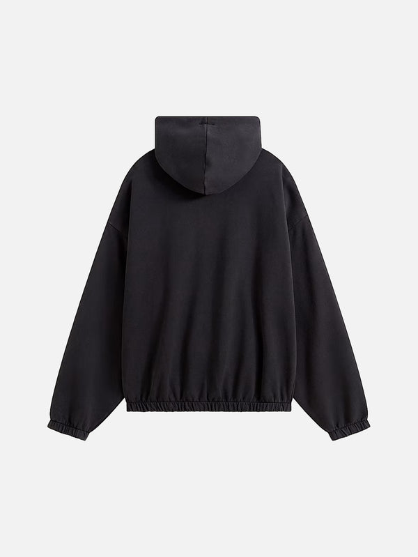 A.O.D. T Zipped Hoodie - Washed Black