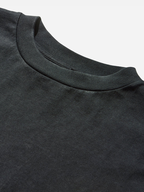 VANS, Slam Jam A.O.D. Oval Logo Tee - Washed Black, T-SHIRT, shopi go'da!