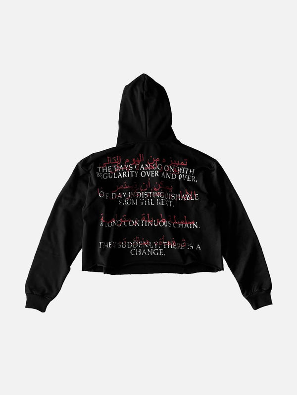 QUITEOFTEN, Wounded Change Hoodie - Black, SWEATSHIRT, shopi go'da!