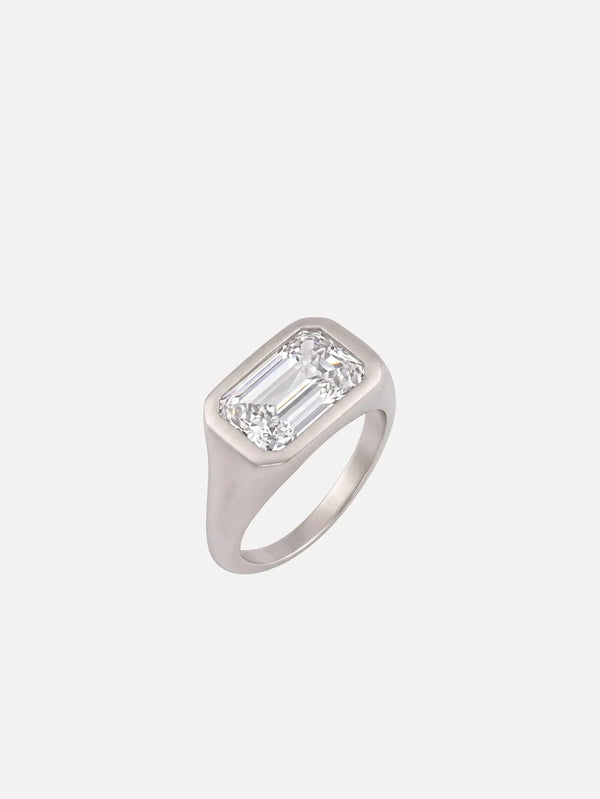 ECE LONDON Aurea Forma Ring – Silver, önden görünüm