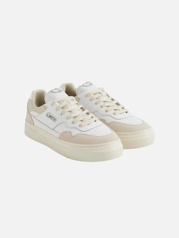 STEPNEY WORKERS CLUB Pearl Leather White – beyaz, önden 3/4 görünüm