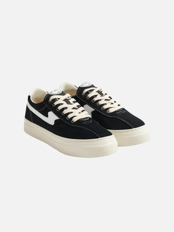 STEPNEY WORKERS CLUB Dellow S-Strike Cup Suede Black/White – Black/White, yandan görünüm