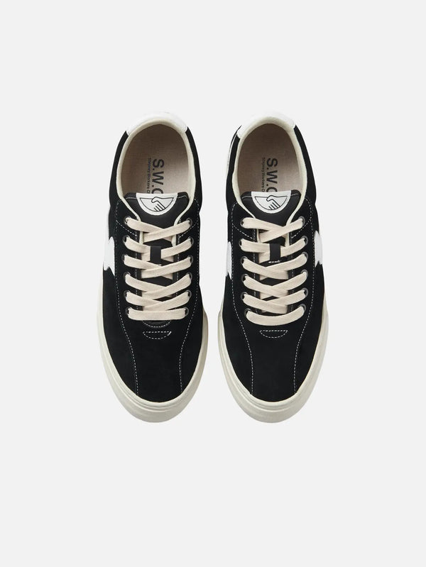 STEPNEY WORKERS CLUB Dellow S-Strike Cup Suede – Black/White, üstten görünüm