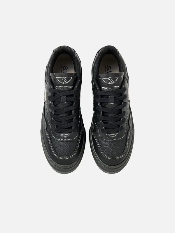 STEPNEY WORKERS CLUB Pearl ii S-Strike Tumbled Leather Black – siyah, üstten görünüm