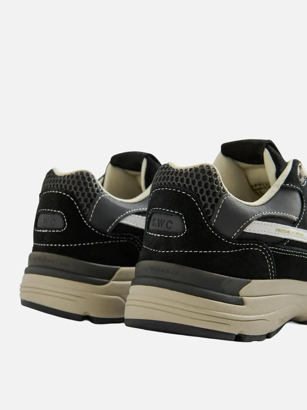 STEPNEY WORKERS CLUB Amiel S-Strike Suede Mix Black – Black, arka yan görünüm