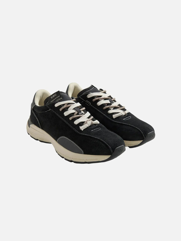STEPNEY WORKERS CLUB Legion Suede Black – Black, önden görünüm