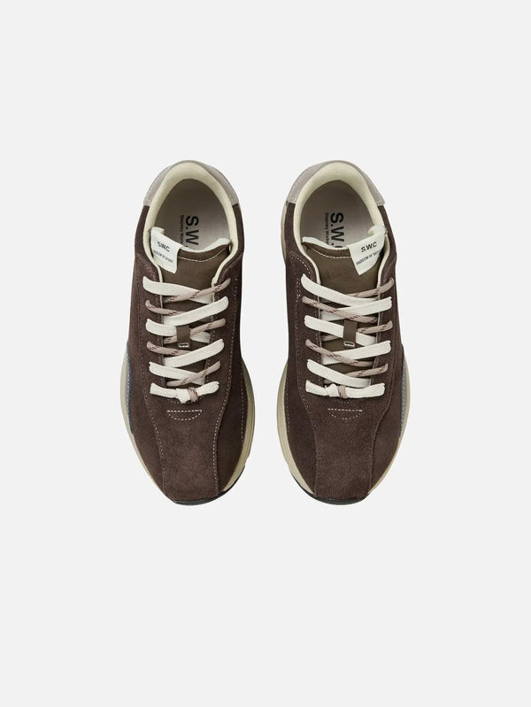 STEPNEY WORKERS CLUB Legion Suede Dkbrown 