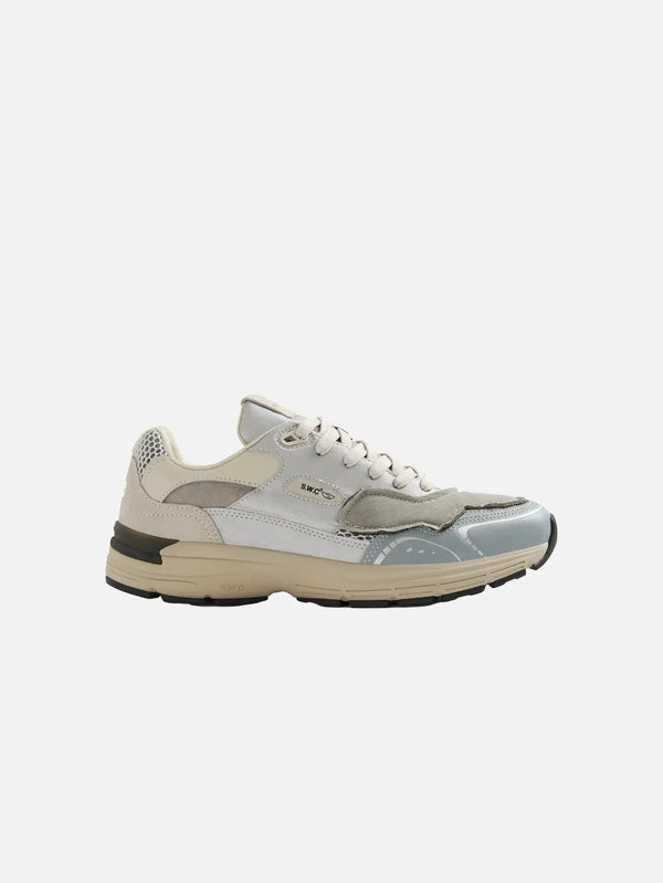STEPNEY WORKERS CLUB Amiel II Nylon Overlay – Silver Grey, yandan görünüm