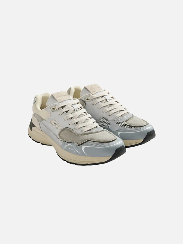 STEPNEY WORKERS CLUB Amiel II Nylon Overlay Silver Grey – Silver Grey, iki ayakkabı önden-yan görünüm