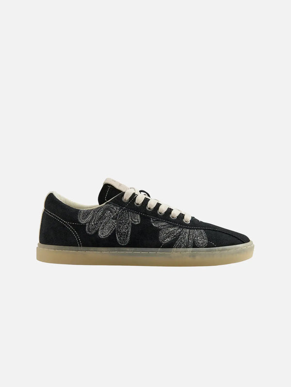 STEPNEY WORKERS CLUB Surma Suede Black/White – Black/White, yandan görünüm