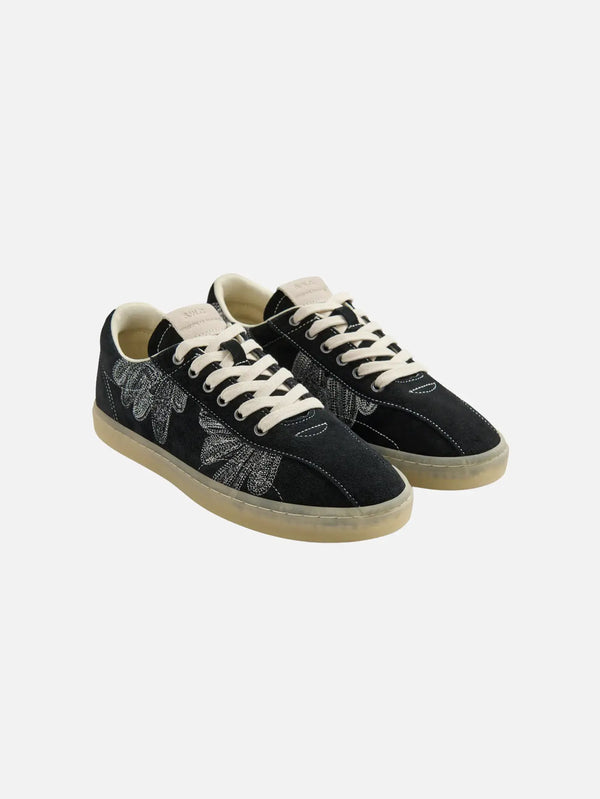 STEPNEY WORKERS CLUB Surma Suede Black/White – Black/White, yandan görünüm